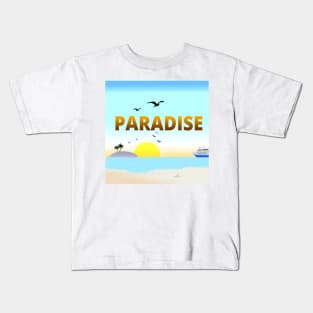 The Paradise - Summer Vibe Kids T-Shirt